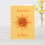 Summer Solstice Kaart (Gele Bloem)