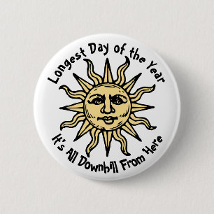 Summer Solstice Poem Ronde Button 5,7 Cm