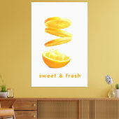 Summer Splash Fruit Wall Art Canvas Afdruk (Insitu (Woonkamer))