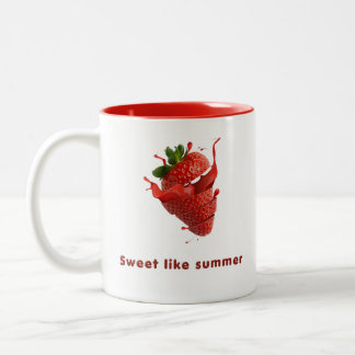 Summer Splash fruits mugs Tweekleurige Koffiemok