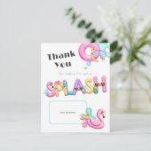 Summer Splash Teacher Dank u Cadeau Kaart Houder (Staand voorkant)