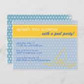 Summer Splash Uitnodiging (Voorkant / Achterkant)
