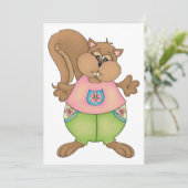 Summer Squirrel Kaart (Staand voorkant)