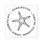 Summer Starfish | Retouradres Zelfinktende Stempel (Design)