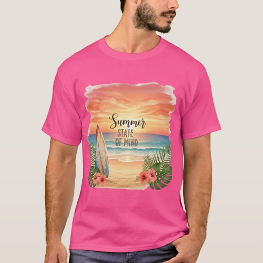 Summer State of Mind Sunset T-shirt (Voorkant)