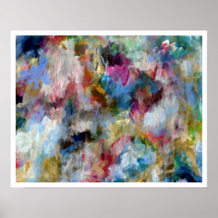 Summer Storm Fine Art Abstract schilderen Poster