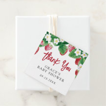 Summer Strawberry Baby shower Dank je