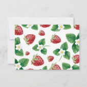 Summer Strawberry Berry Sweet Bedankt (Achterkant)