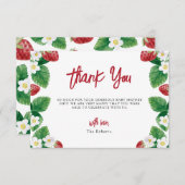 Summer Strawberry Berry Sweet Bedankt (Voorkant / Achterkant)
