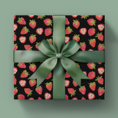 Summer Strawberry Pattern Cadeaupapier