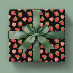Summer Strawberry Pattern Cadeaupapier