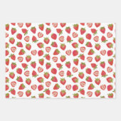 Summer Strawberry Pattern Inpakpapier Vel (Voorkant 2)