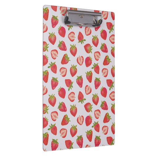 Summer Strawberry Pattern Klembord (Rechts)
