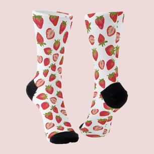 Summer Strawberry Pattern Sokken