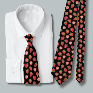 Summer Strawberry Pattern Stropdas