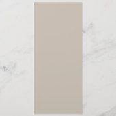 Summer String Lights Wedding Menu Kaart (Achterkant)