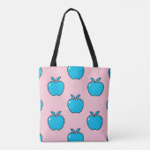 Summer Style Canvas tas van Blue Apples (Achterkant)