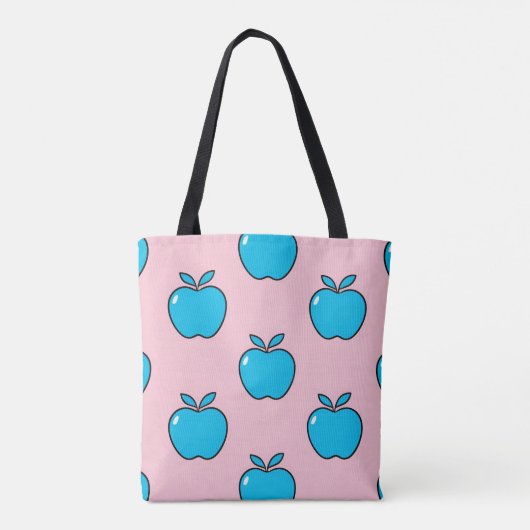 Summer Style Canvas tas van Blue Apples (Achterkant)