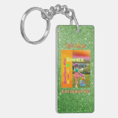 Summer Suite Green Background Sleutelhanger (Voorkant Links)