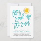 Summer Sun Beach Party Invitation (Devant)