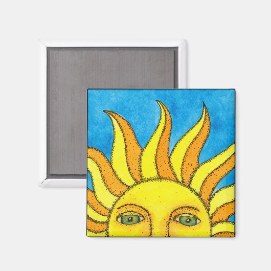 Summer Sun Magnet Magneet (Voorkant / Achterkant)
