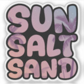 Summer Sun Salt Sand Beach Trip Sticker (Voorkant)