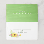 Summer Sunflower Wedding (Buitenkant ongevouwen)