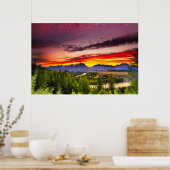 Summer Sunset at Snake River Overlook Poster (Keuken)