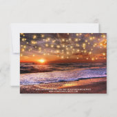 Summer Sunset Beach Wedding Enregistrer la carte D (Dos)