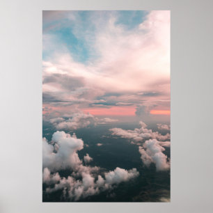 Summer Sunset Clouds Sky Landschap Poster