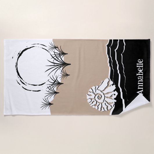 Summer Sunset Dune Sand Zee Shell Name Strandlaken (Voorkant)