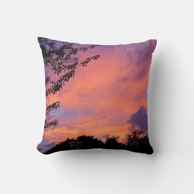 Summer Sunset Romantic Sierkussen *personalize* (Voorkant)