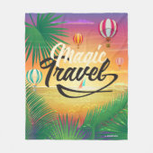 Summer Sunset Sky, Zee strand Magic Travel ART Fleece Deken (Voorkant)