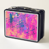 Summer Sunset Splatter Paint Abstract (Achterkant)