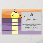 Summer Sunset Style · Cadeaubon Promo Flyer (Voorkant)
