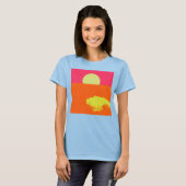 SUMMER SUNSET - T-shirt met fijne kunst (Voorkant volledig)