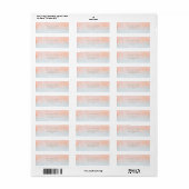 Summer Sunset Waterverf Return Address Label (Full Sheet)