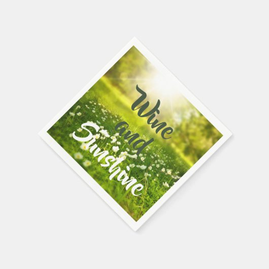 Summer Sunshine Fun Wine Servet (Hoek)