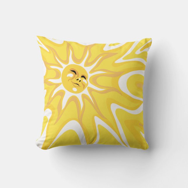 Summer Sunshine Sun Pillow Kussen (Voorkant)