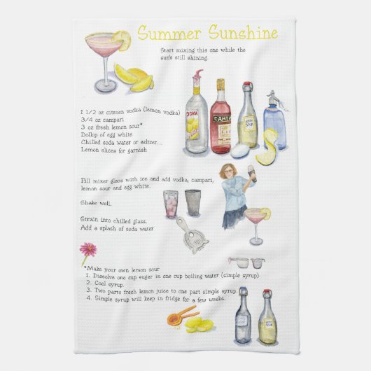 Summer Sunshine Theedoek (Verticaal)