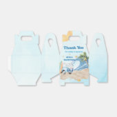 Summer Surf Birthday Party Bedankdoosjes (Uitgevouwen)