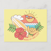 Summer Surfer briefkaart (Voorkant)