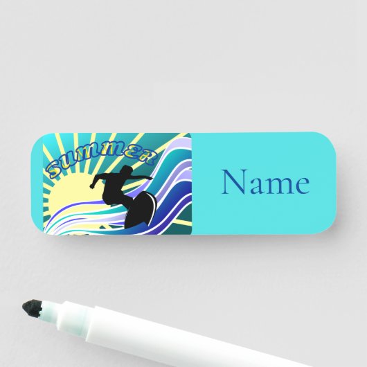 Summer Surfing Fun Thunder_Cove Naamplaatje (In situ)