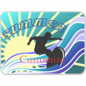Summer Surfing Fun Thunder_Cove Sticker (Voorkant)