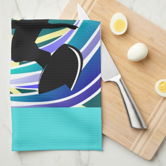 Summer Surfing Fun Thunder_Cove Theedoek (Quarter Fold)