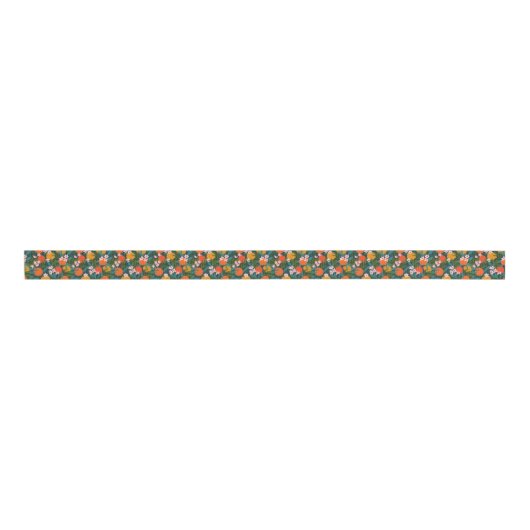 Summer Sweet Greenery Sinaasappels Lemons Garden Grosgrain Lint (Voorkant)
