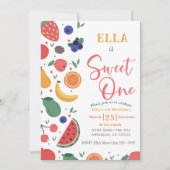 Summer Sweet One Fruit 1er anniversaire Invitation (Devant)