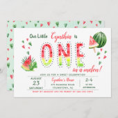Summer Sweet Watermelon Invitation d'anniversaire (Devant / Derrière)