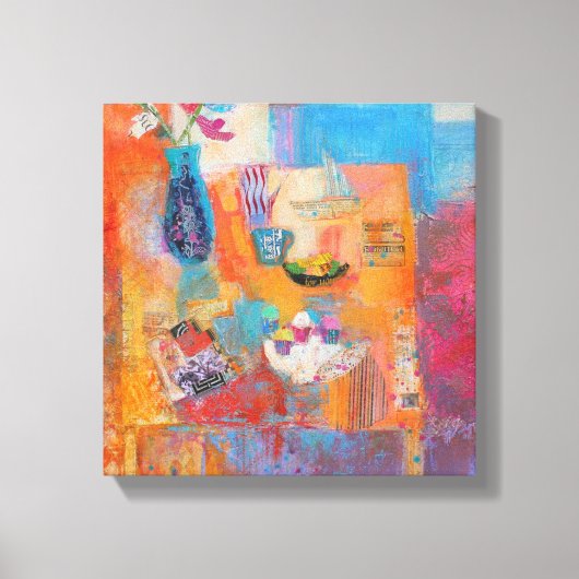 Summer Table Canvas Afdruk (Voorkant)