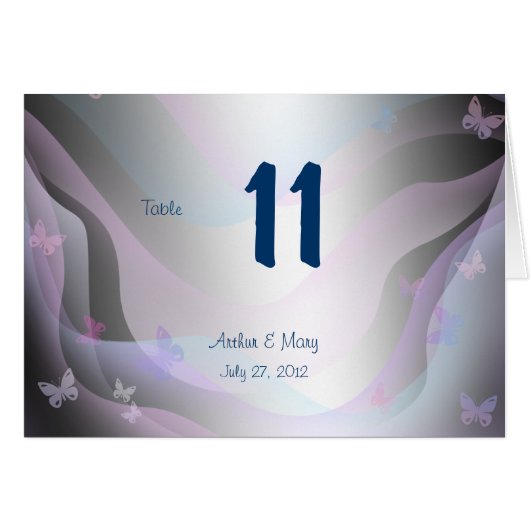 Summer Table Number Card (Voorkant Horizontaal)